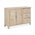 Sideboard aus Mangoholz mit hand eingelegten Dekorationen - Zotto