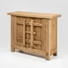 Sideboard aus naturbelassenem, gealtertem Kiefernholz mit 2 oder 4 Türen - Aituno Viadurini