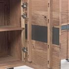 Sideboard aus Holz und lackiertem Stahl Modernes Design Homemotion - Silvia Viadurini