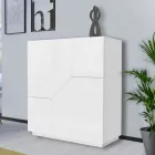 Sideboard aus Melaminholz 3 Räume und 2 Regale Made in Italy - Alyssa Viadurini