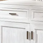 Sideboard aus massivem Teakholz mit 3 Türen und 3 Schubladen - Sumo Viadurini