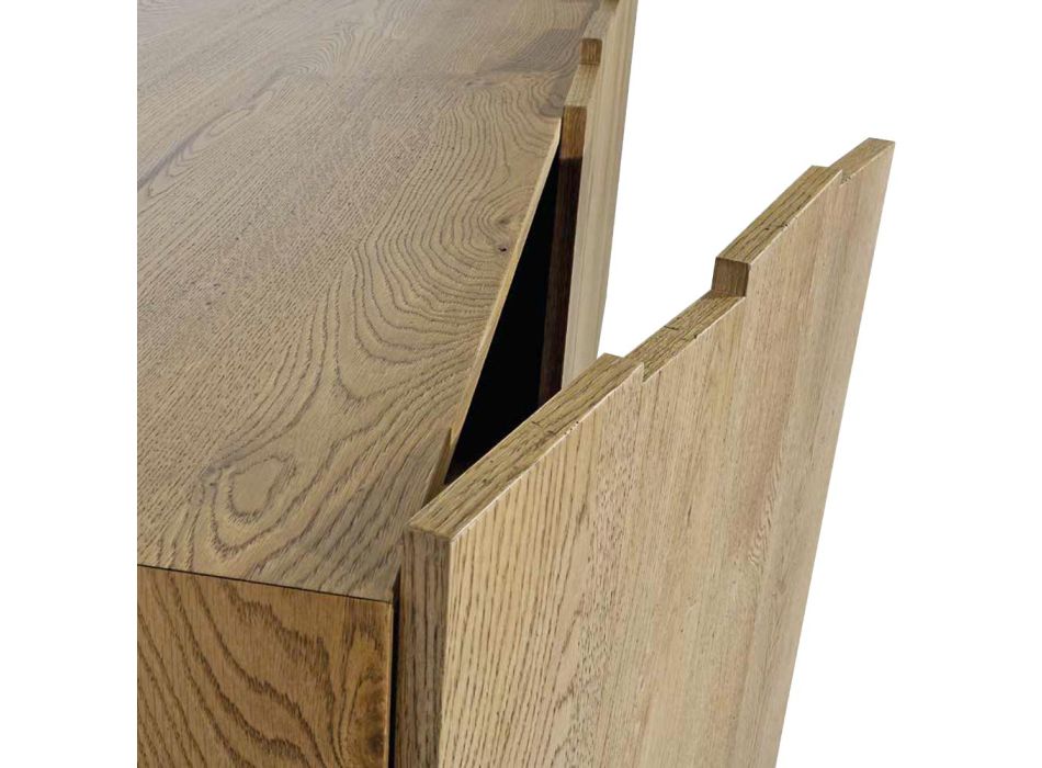 Living Sideboard mit 3 Türen aus Massivholz Made in Italy - Khal Viadurini
