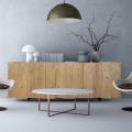Living Sideboard mit 3 Türen aus Massivholz Made in Italy - Khal