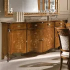Luxuriöses Wohnzimmer-Sideboard aus klassischem Made in Italy-Holz - Caligola Viadurini