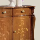 Luxuriöses Wohnzimmer-Sideboard aus klassischem Made in Italy-Holz - Caligola Viadurini