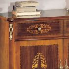 Wohnzimmer-Sideboard aus Nussbaum oder weißem Holz und Intarsien Made in Italy - Katerine Viadurini