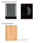 Outdoor-Küche 141x70x93 cm aus massivem Teakholz und Aluminium - Stilosa Viadurini