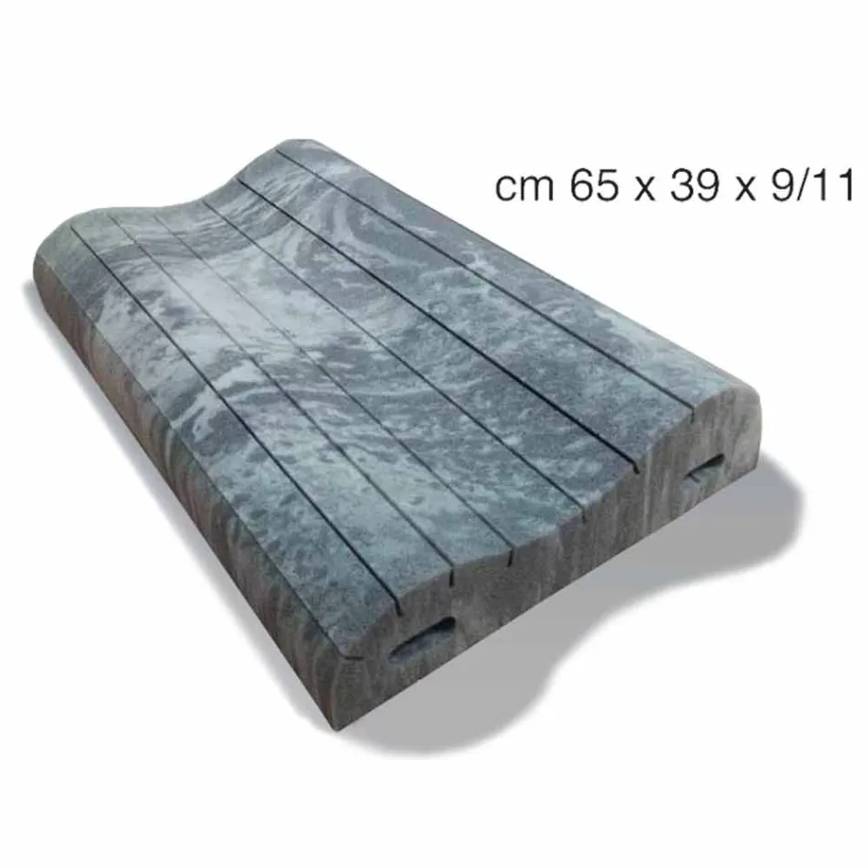 Doppelwellenkissen in Memory Xform 11 cm hoch Made in Italy - Curly Viadurini