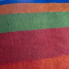 Handgemaltes Hanfkissen Einzigartiges Stück Italienische Kunst - Marken Viadurini