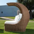 Design Daybed aus luxuriösem gewebtem synthetischem Rattan - Yves Viadurini