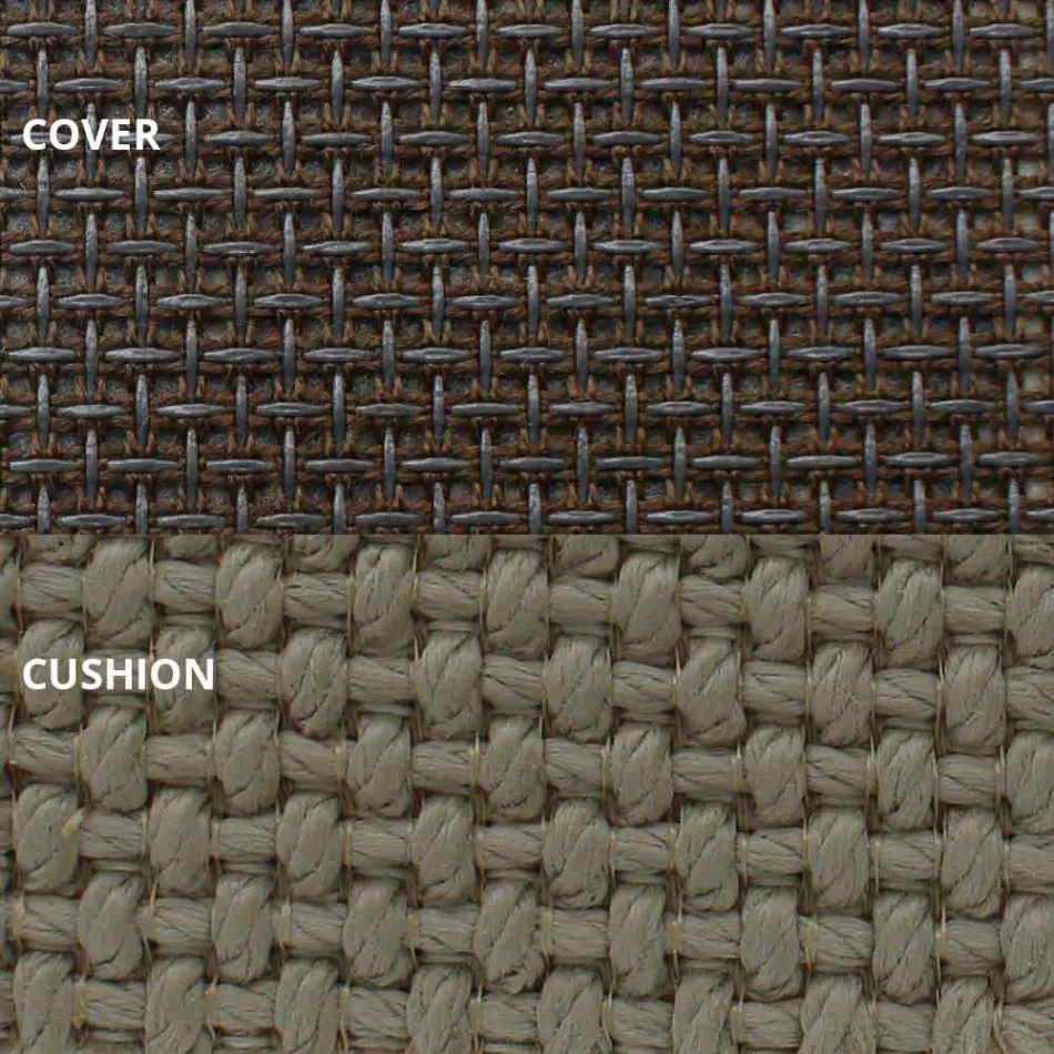 Tagesbett im Freien aus Aluminium und luxuriösem Designgewebe - Frame Vineyard von Vondom Viadurini