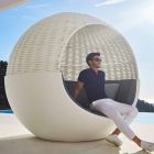 Luxus Garten Daybed Round Design mit geflochtenem Seil - Ulm Moon von Vondom Viadurini