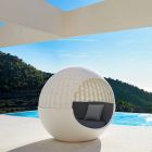 Luxus Garten Daybed Round Design mit geflochtenem Seil - Ulm Moon von Vondom Viadurini