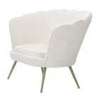 Modernes 2-Sitzer-Sofa aus Samt mit goldenen Eisenfüßen - Annina Viadurini