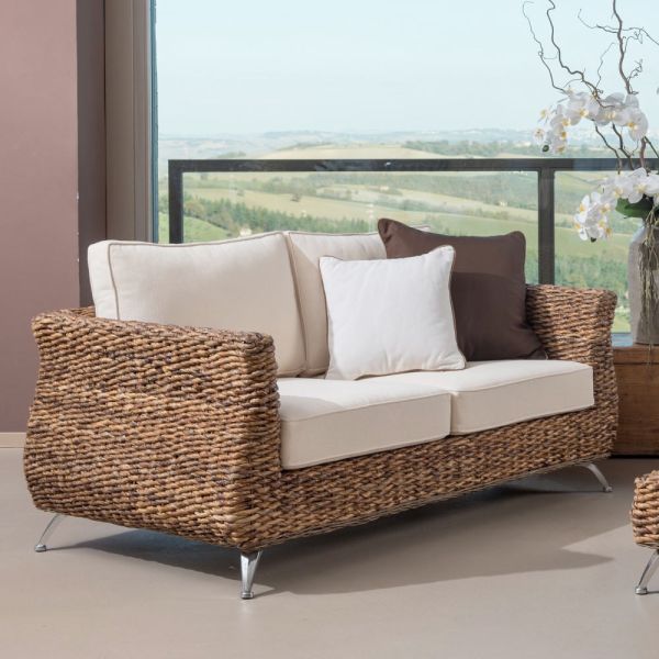2- oder 3-sitzer-außensofa in bananenbaum mit kissen - legolas
