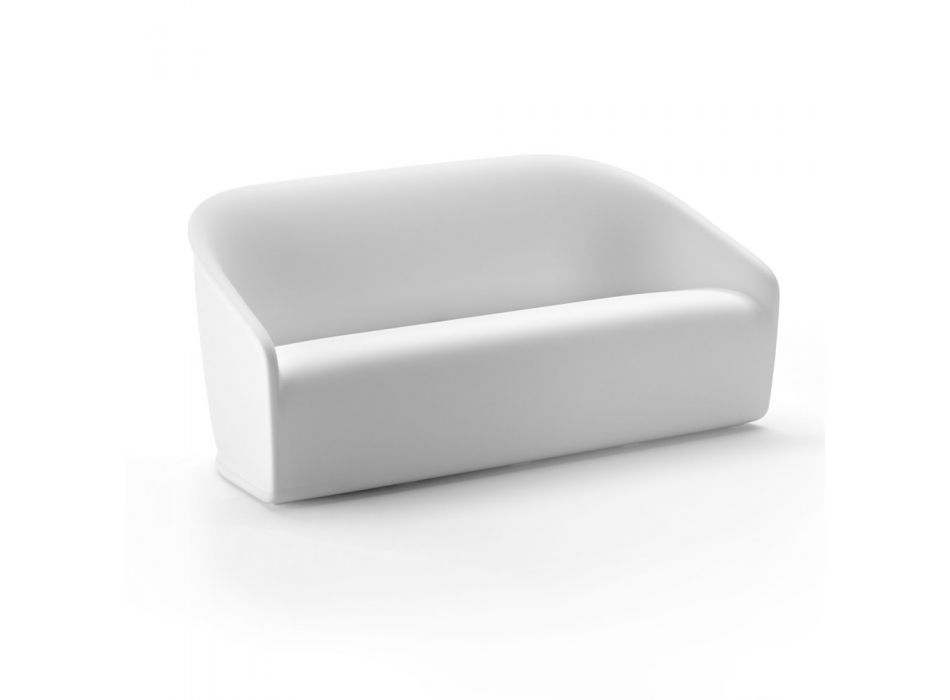 2-Sitzer-Sofa für den Außenbereich aus farbigem Polyethylen Made in Italy - Juli Viadurini