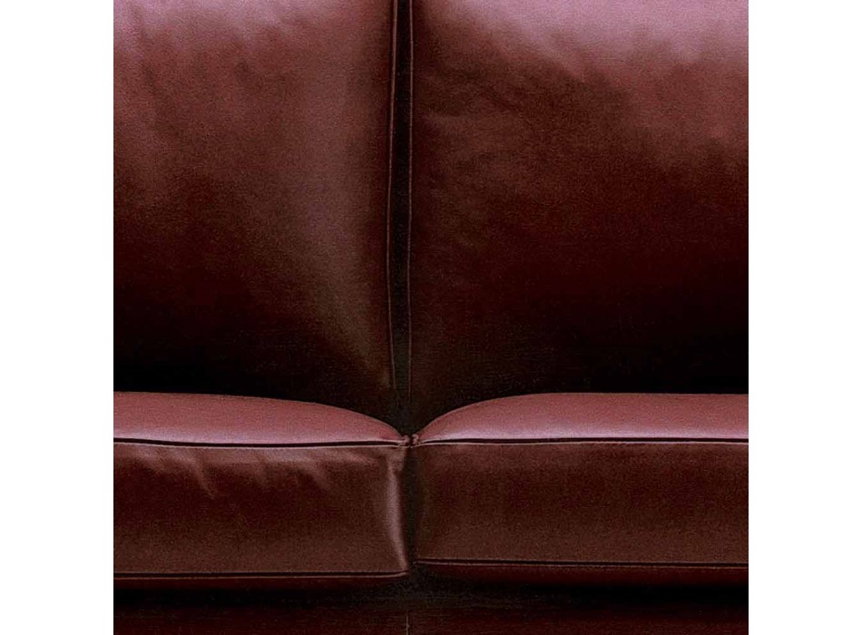 2-Sitzer-Sofa gepolstert und gepolstert mit feinem Leder Made in Italy - Centauro