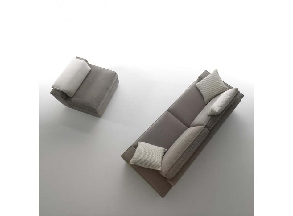 3-Sitzer-Sofa mit umkehrbarem Halbinsel-Sessel Made in Italy - Elsass