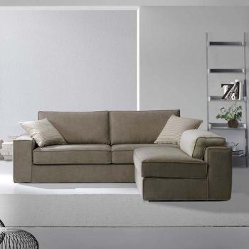 3-Sitzer-Sofa mit umkehrbarem Halbinselsessel Made in Italy - Elsass