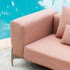 3-Sitzer-Außensofa aus Aluminium und hochwertigem Stoff – Filomena Viadurini