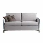Sofa 3-Sitzer Design L.185cm Stoff / Kunstleder in Italien Erica Viadurini
