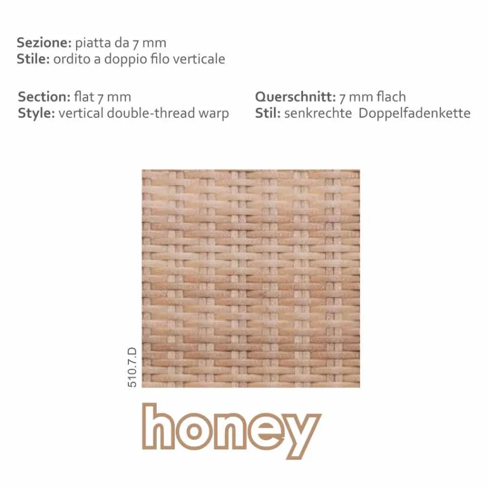 3er-Sofa Außen Polyethylen und Joe Tempotest Viadurini