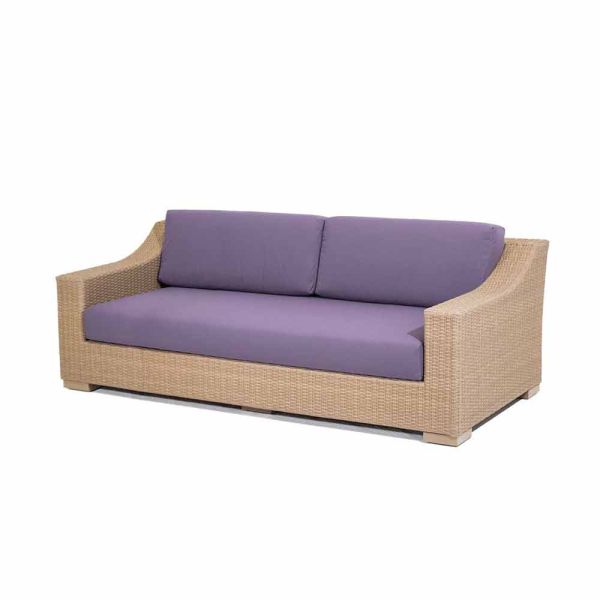 Gartencouch 3-sitzer aus polyethylen und tempotest joe
