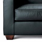 3-Sitzer-Sofa mit Lederbezug und Nussbaumfüßen Made in Italy - Alessandria Viadurini