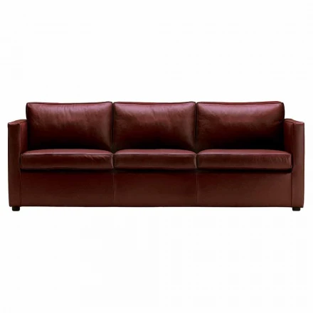 3-Sitzer-Sofa mit hochwertigem Made in Italy Leder bezogen - Centauro Viadurini