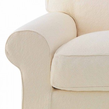 3-Sitzer-Sofa mit hochwertigem Made in Italy-Stoff bezogen - Andromeda