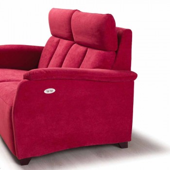 2-Sitzer-Sofa modernes Design in Leder, Kunstleder oder Stoff Gelso