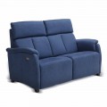 Zweisitzer-Sofa modernes Design aus Leder/Kunstleder/Maulbeergewebe