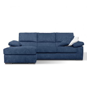 3-Sitzer-Sofa mit umkehrbarem Pouf aus Stoff Made in Italy - Abudhabi