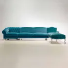 Ecksofa Design klassischen Luxus, hergestellt in Italien, Narciso Viadurini