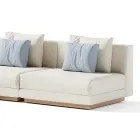 Modulares Outdoor-Sofa aus gepolstertem Stoff, hergestellt in Italien – Rubik Viadurini