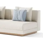 Modulares Outdoor-Sofa aus Stoff Made in Italy - Rubik Viadurini