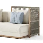 Modulares Outdoor-Sofa aus Stoff Made in Italy - Rubik Viadurini