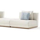Modulares Gartensofa aus Stoff Made in Italy - Rubik Viadurini
