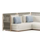 Modulares Gartensofa aus Stoff Made in Italy - Rubik Viadurini