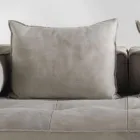 Sofa modernes Design Cardo, Lederpolsterung Viadurini