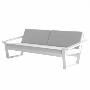 2 oder 3 Sitzer Outdoor Sofa in Aluminium und Stoff Modernes Design - Louisiana