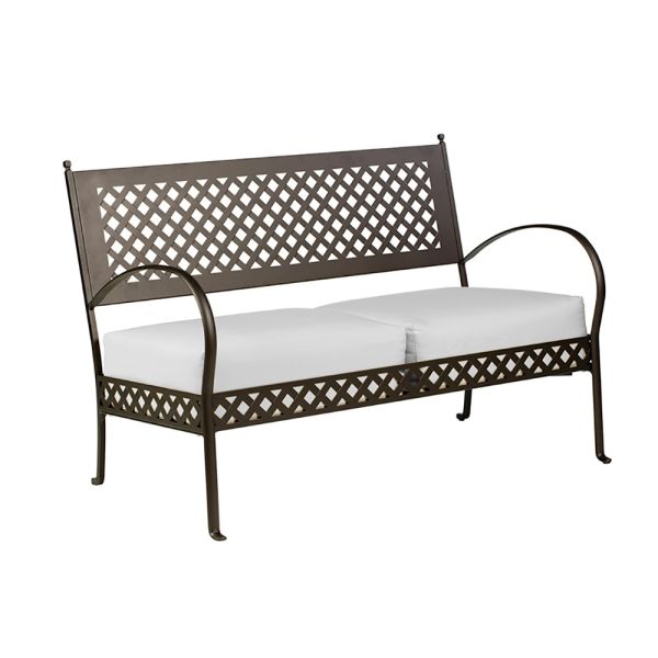 2-sitzer outdoor-sofa aus verzinktem stahl made in italy - selvaggia