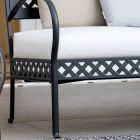2-Sitzer Outdoor-Sofa aus verzinktem Stahl Made in Italy - Selvaggia Viadurini