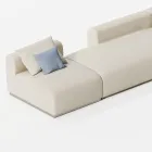 Modulares Outdoor-Sofa mit Polsterung aus entwässerndem Gummi Made in Italy - Bahias Viadurini