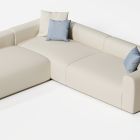 Modulares Outdoor-Sofa mit Polsterung aus entwässerndem Gummi Made in Italy - Bahias Viadurini