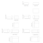 Modulares Outdoor-Sofa aus wasserabweisendem Stoff Made in Italy - Bahias Viadurini