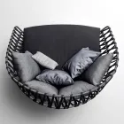 Outdoor-Sofa mit Kissen inklusive Made in Italy - Emmacross von Varaschin Viadurini