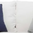 Outdoor-Sofa aus Stahl und gewebten weißen PVC-Kissen - Ontario6 Viadurini