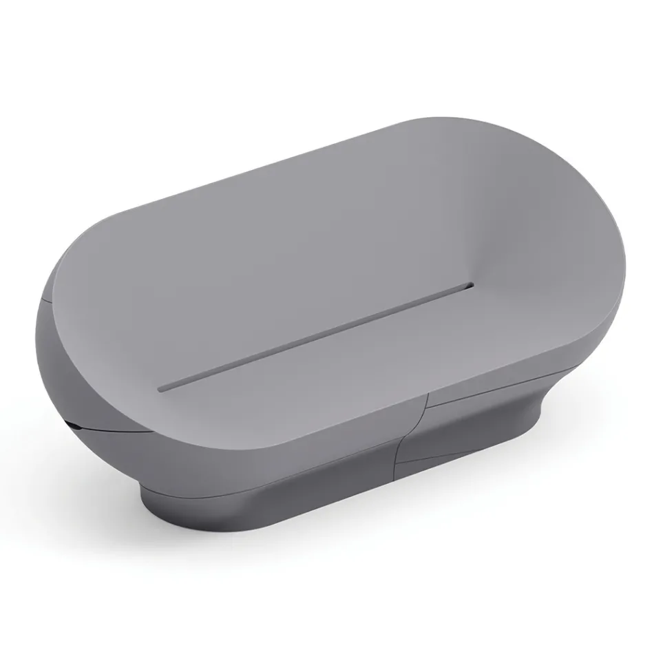 Gartensofa aus Polyethylen, erhältlich in verschiedenen Farben - Handtuch Viadurini