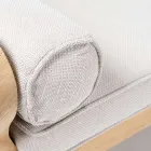 Outdoor-Sofa aus Teakholz und Polyethylengeflecht - Jhon Viadurini